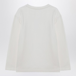 Max Mara White sweatshirt in silk blend - Img 2