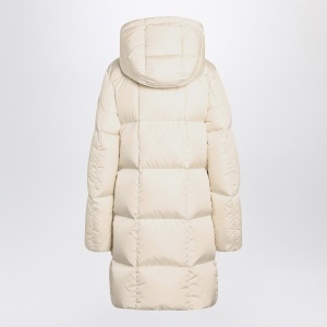 Moncler Litte long white quilted jacket - Img 2