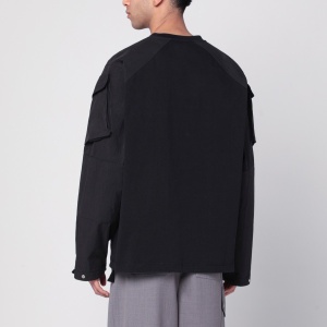 OAMC Peacemaker black cotton sweater - Img 2