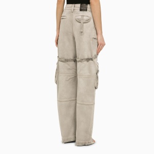 Off White Off-White™ Oversized cargo jeans in burnt denim - Img 2