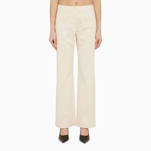 Our Legacy Regular white cotton trousers