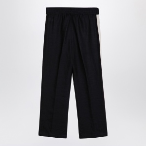 Palm Angels Anthracite grey linen sports trousers - Img 2