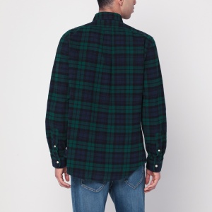 Polo Ralph Lauren Blue navy/green check pattern shirt Custom-Fit - Img 2