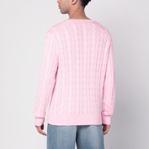 Polo Ralph Lauren Pink cable-knit cotton sweater - Img 2