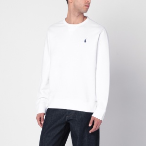 Polo Ralph Lauren White cotton blend sweatshirt with logo