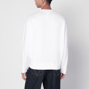 Polo Ralph Lauren White cotton blend sweatshirt with logo - Img 2
