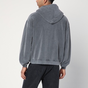 Represent Washed grey zip-up sweatshirt - Img 2