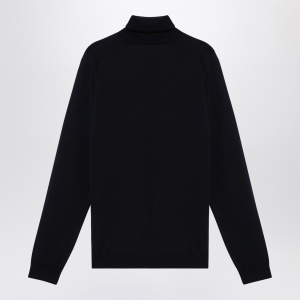 Roberto Collina Navy merino wool turtleneck sweater - Img 2