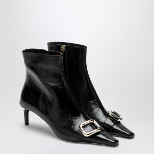 ROGER VIVIER Black Viv Canard leather ankle boots - Img 2