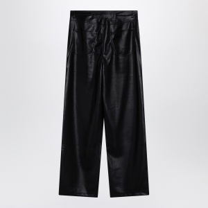 ROTATE Birger Christensen Black faux leather trousers - Img 2