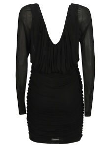 Saint Laurent Short dress with V-neck - Img 2