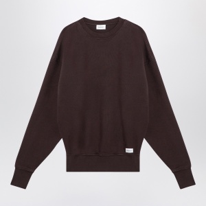 Saint Laurent Taupe coloured plush cotton sweatshirt