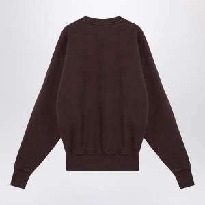 Saint Laurent Taupe coloured plush cotton sweatshirt - Img 2