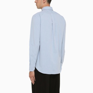 Salvatore Piccolo Blue cotton poplin button-down shirt - Img 2