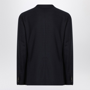 Santaniello Blue checked double breasted jacket - Img 2