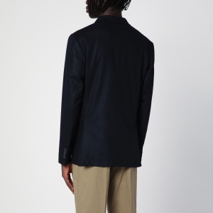 Santaniello Blue wool-blend double-breasted jacket - Img 2
