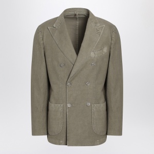 Santaniello Double-breasted sage green jacket