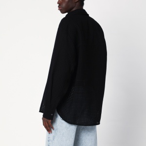 Séfr Black Wes shirt in mesh cotton - Img 2