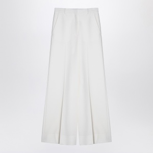 Stella McCartney Cream-coloured wool flared trousers