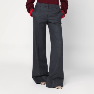 Stella McCartney Wide grey wool trousers