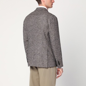 Tagliatore Beige patterned double-breasted jacket - Img 2