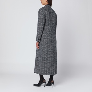 Tagliatore Black houndstooth double-breasted coat - Img 2