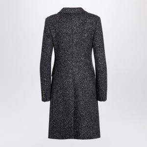 Tagliatore Black/white wool blend single-breasted coat - Img 2