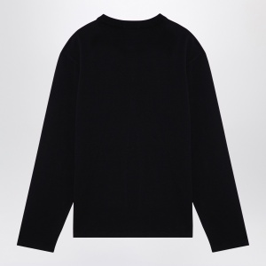 Tekla Black pyjama crew-neck sweater - Img 2
