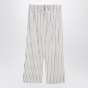 The Row Hypnosta trousers in white with stripes