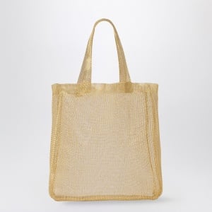 The Row Mini Tote Bag Imogen in gold-plated brass