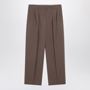 The Row Taupe cotton trousers