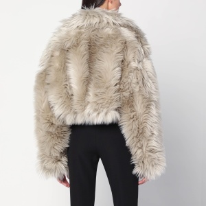 TheLatest Short ice-white faux fur coat - Img 2