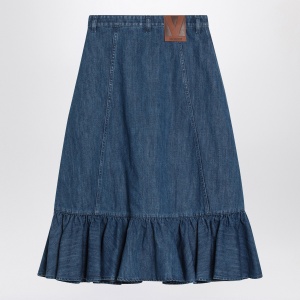 Valentino Blue denim midi skirt - Img 2