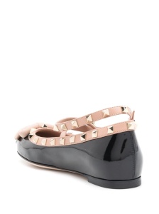 Valentino Garavani Rockstud bow-detailing ballerina shoes - Img 2