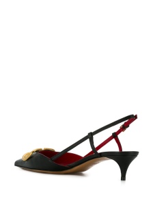 Valentino Garavani Vlogo Signature Slingback Décolleté In Calfskin 40mm - Img 3