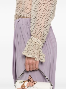 Valentino Plus-de-pois Print Light Georgette Shirt - Img 3