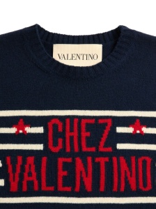 Valentino Wool Sweater with Jacquard Pattern Chez Valentino - Img 3