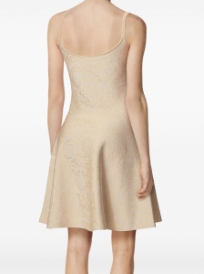 Versace Barocco jacquard flared mini dress - Img 4
