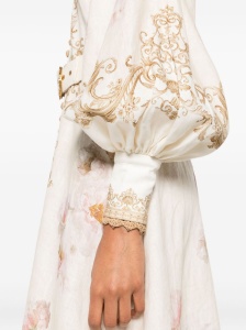 Zimmermann Floral-print buttoned dress - Img 4