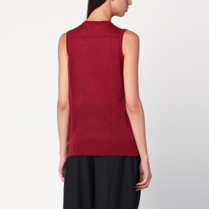 6397 Bordeaux semi-sheer tank top - Img 2