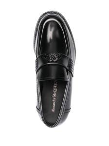 Alexander McQueen logo-plaque Leather Loafers - Img 4