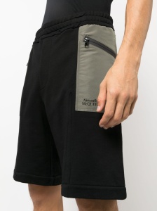 Alexander McQueen two-tone Elasticated Track Shorts - Img 2