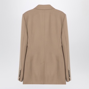 Ami Paris Sand-coloured double-breasted jacket in wool - Img 2