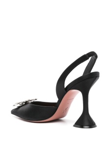 Amina Muaddi With Heel Black - Img 4
