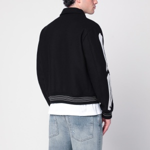 AMIRI Black wool blend jacket with logo - Img 2
