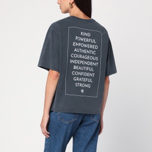 ANINE BING Rudy Empowerment washed black T-shirt - Img 2