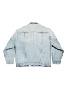Balenciaga Denim jacket with flap pockets and drop shoulder - Img 2