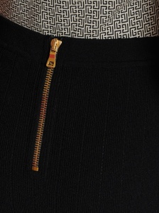 Balmain Button-detail knitted miniskirt - Img 2