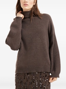 Brunello Cucinelli Cashmere turtleneck sweater with monili - Img 3