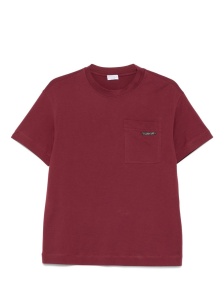 Brunello Cucinelli Cotton jersey T-shirt with shiny tab